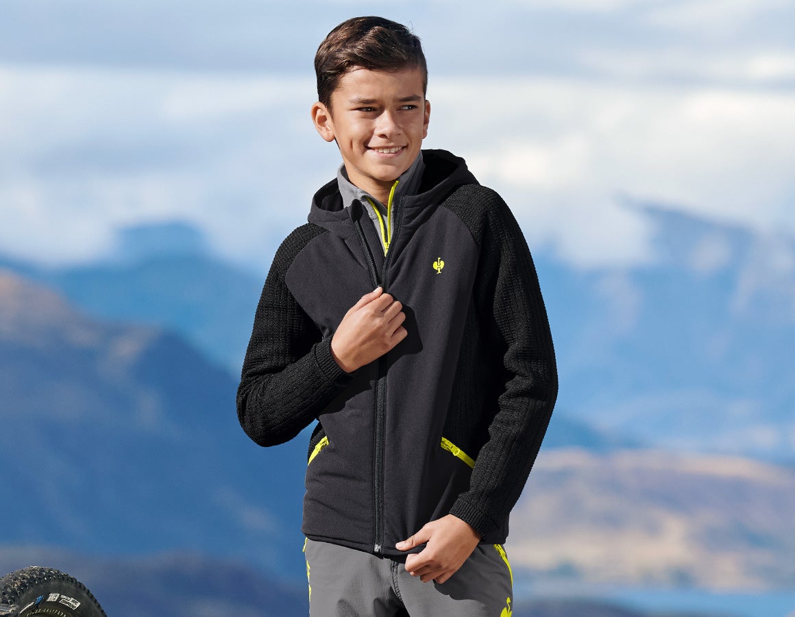 Hybrid Kapuzenstrickjacke e.s.trail, Kinder