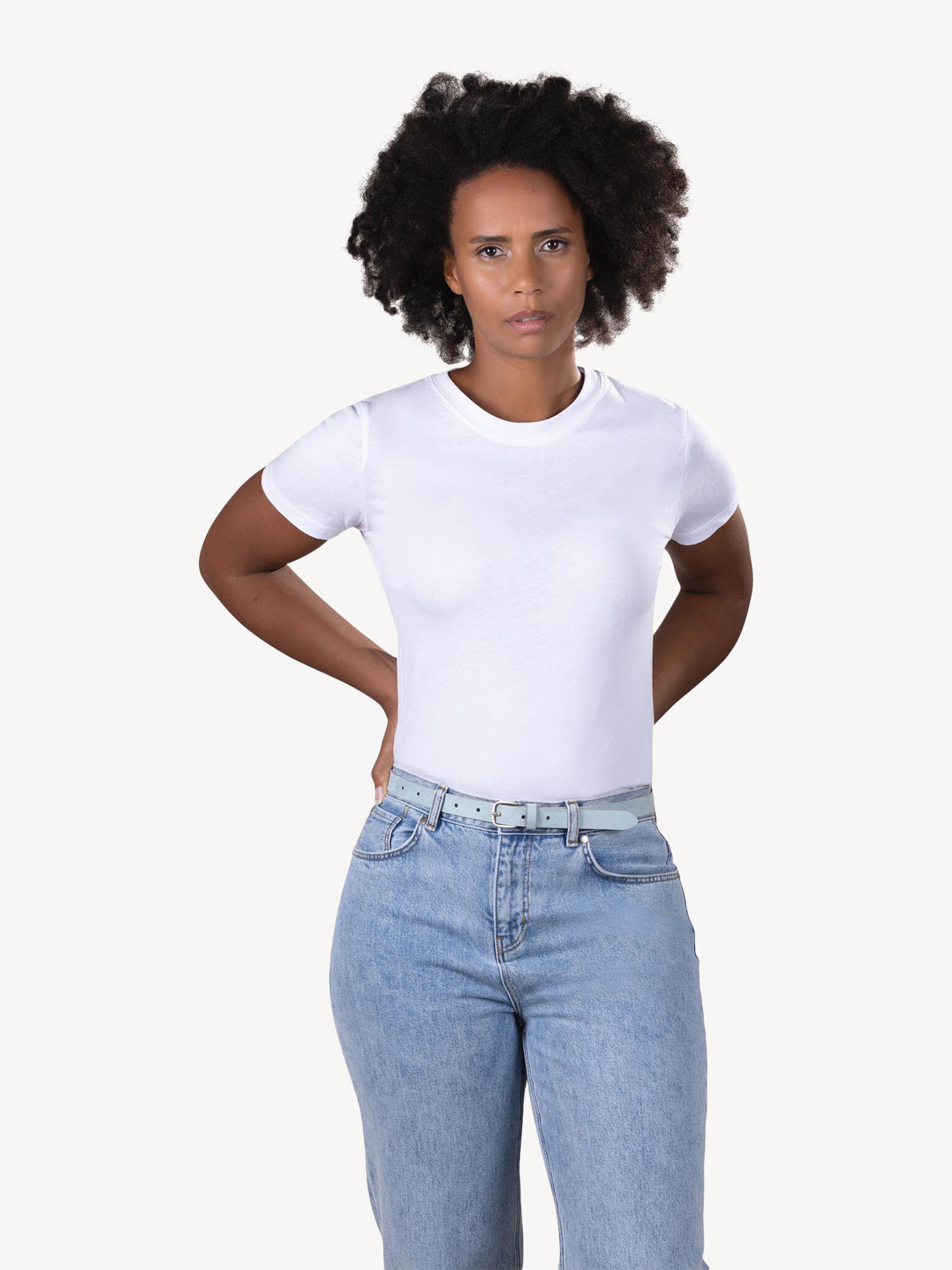 Ceinture en cuir - bleu