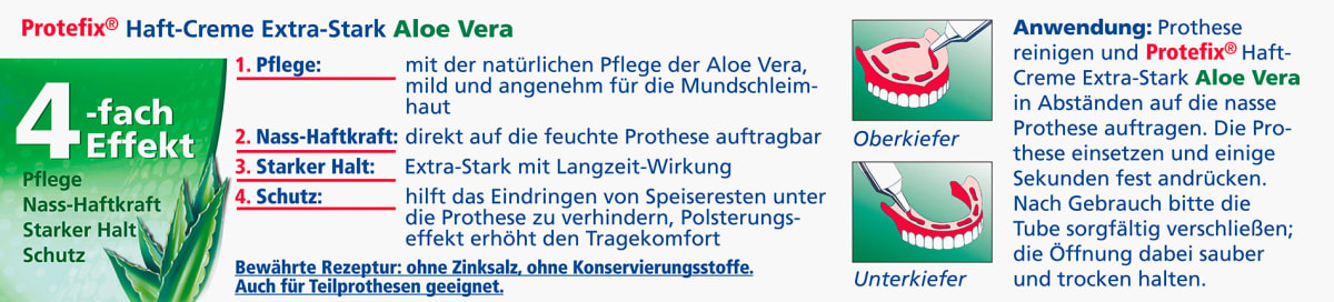 Haftcreme mit Aloe Vera extra stark, 47 g