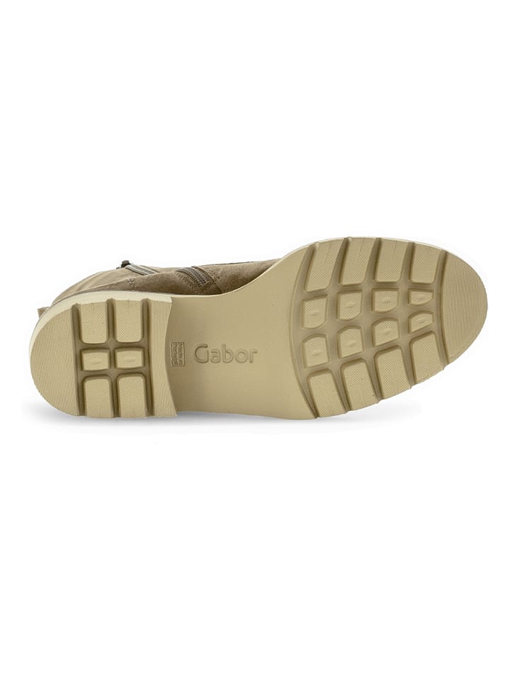 Gabor Leder-Boots in Beige günstig kaufen
