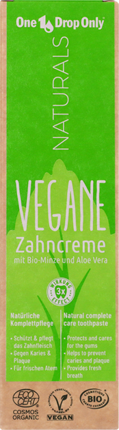 One Drop Only Naturals Vegane Zahncreme