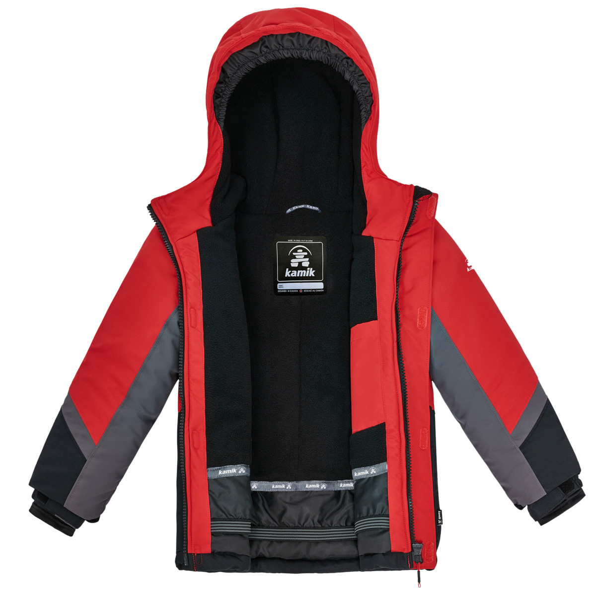 Kamik DAMIEN Winterjacke rot