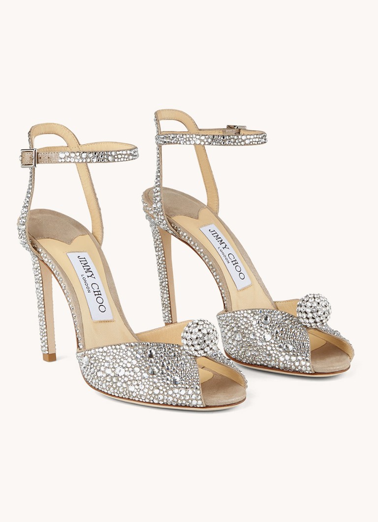 Sandali Jimmy Choo Sacora 100 con strass