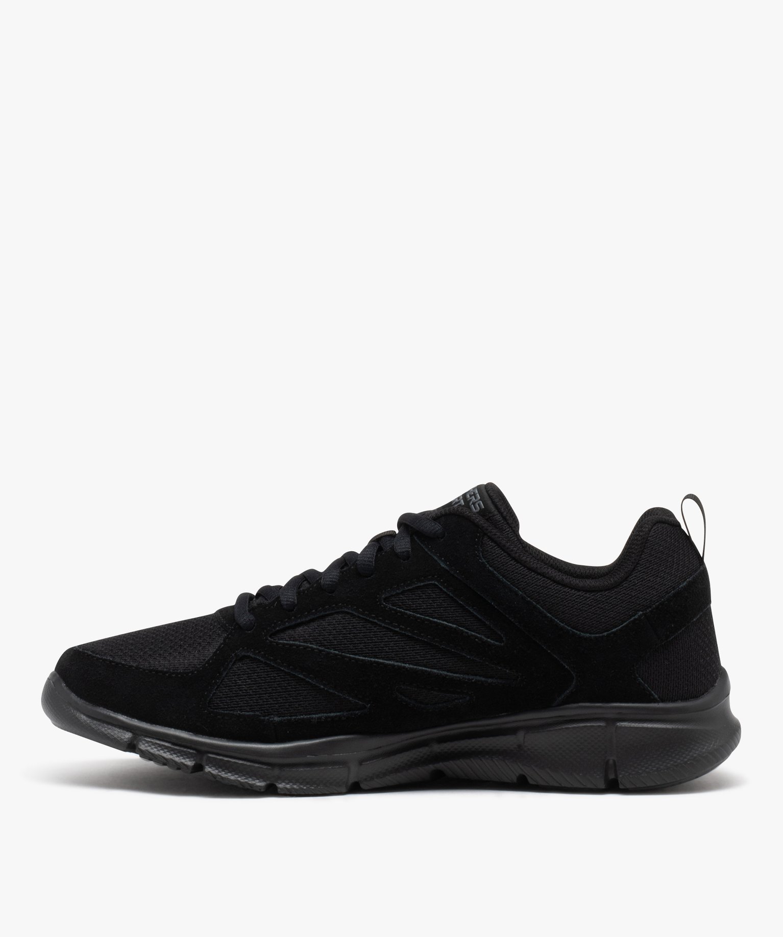 Baskets homme unies style running - Skechers noir | GEMO