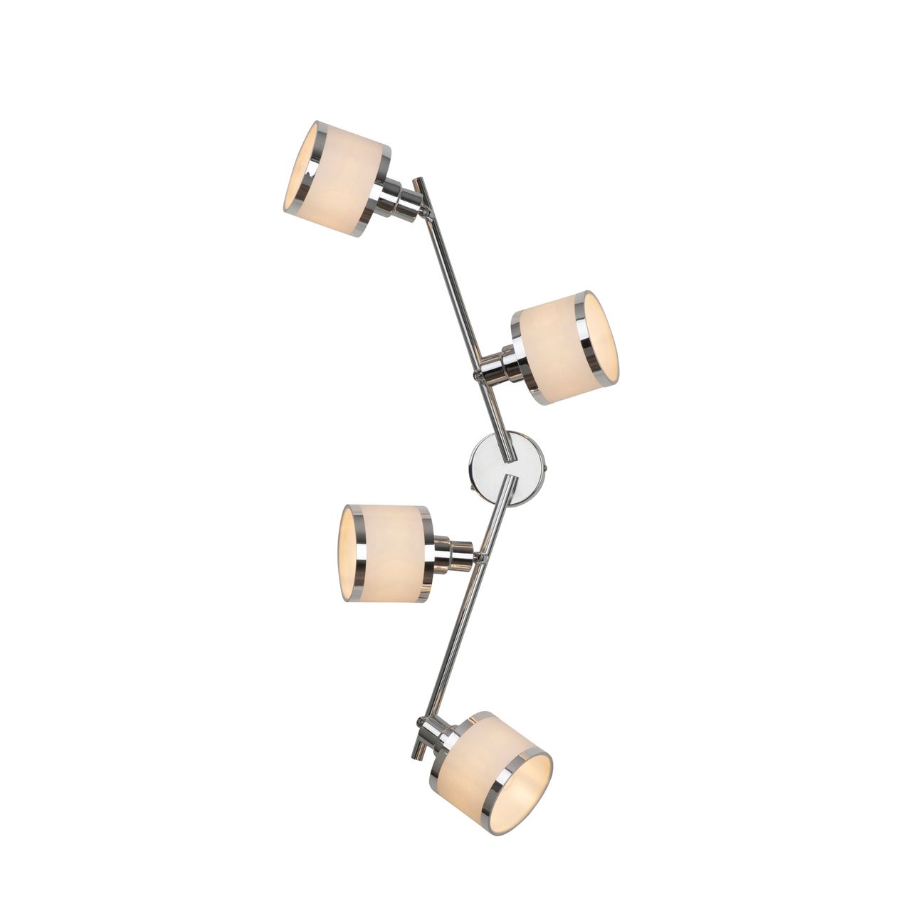 JUST LIGHT LeuchtenDirekt Deckenleuchte ACCOR,  4xE14 max. 25 W, Innenleuchte, IP20, dreh- und schwenkbar