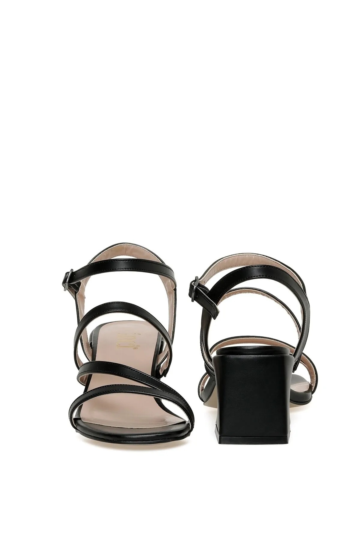 İnci  Sandalette - Schwarz - Blockabsatz