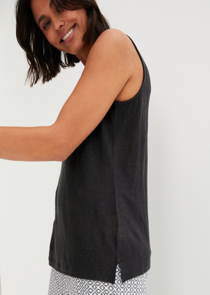 Leinen-Tanktop