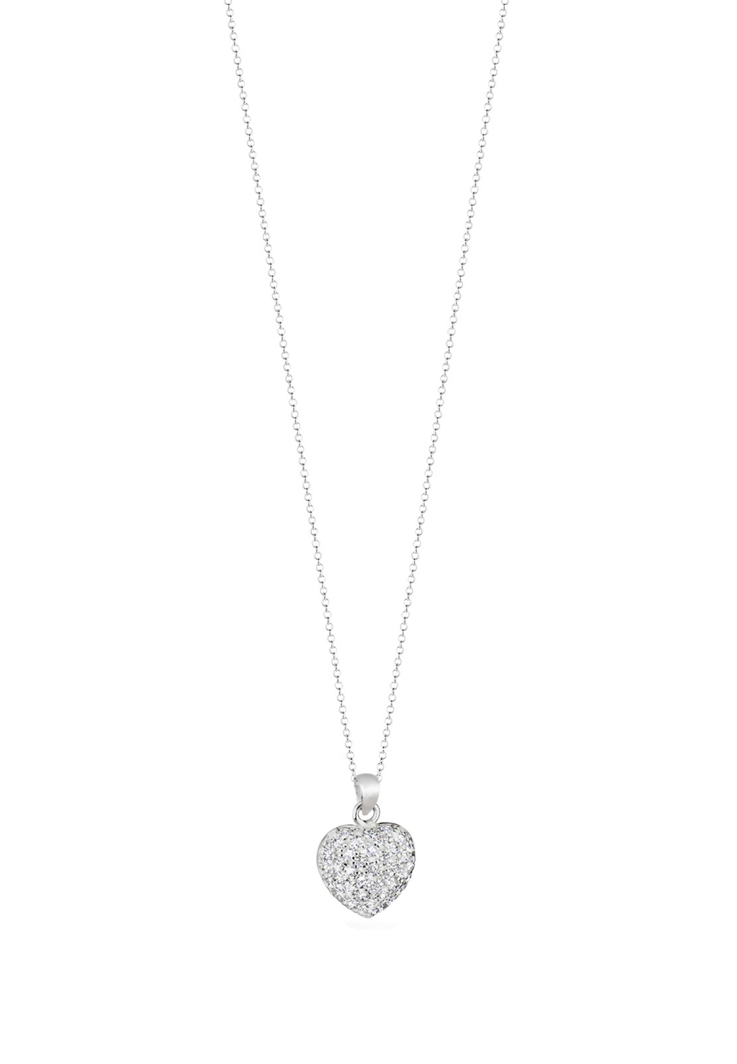Ciondolo a forma di cuore da donna Elli con zirconi cubici - Argento 925/1000