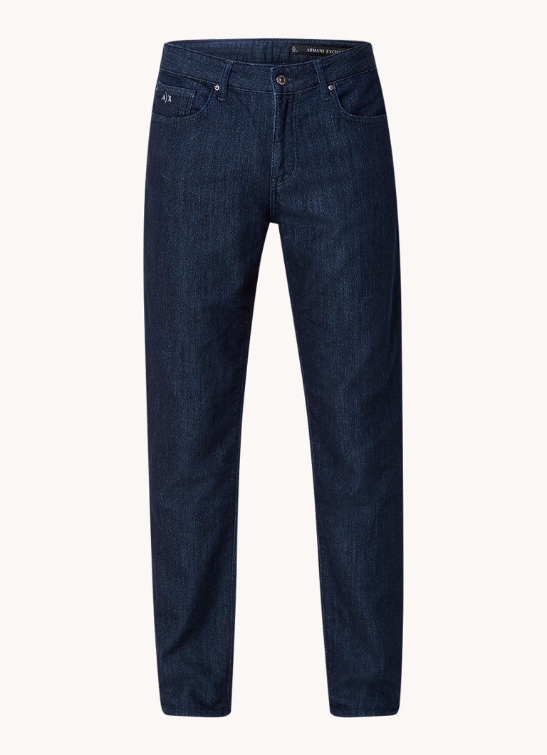 Armani Exchange rette jeans med mørk vask