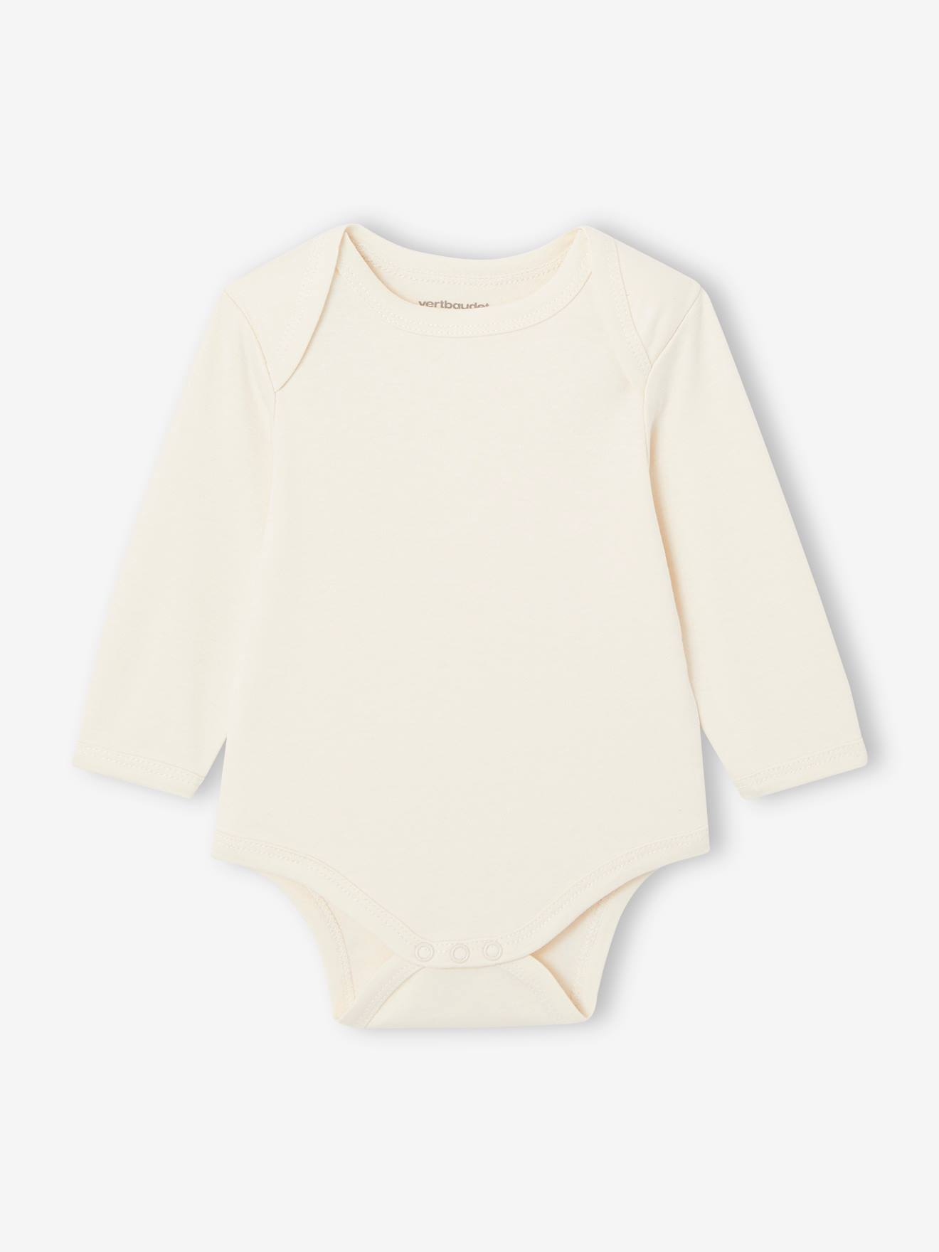 Vertbaudet Bio-Kollektion: 7er-Pack Baby Schlupfbodys BASIC Oeko-Tex - mehrfarbig