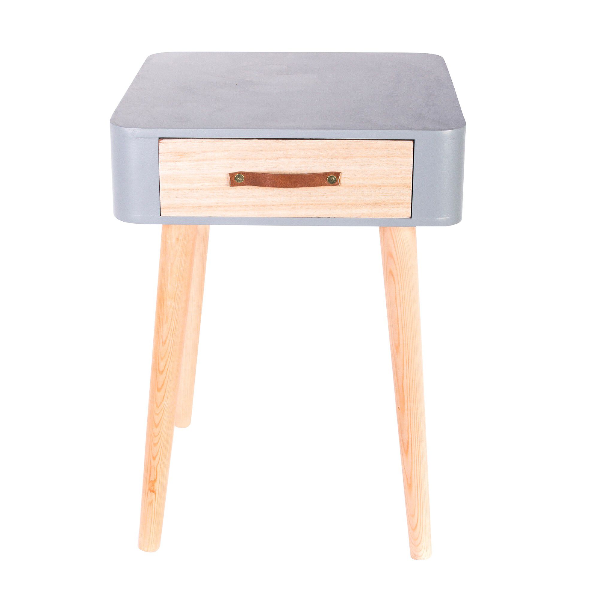Table de chevet bicolore 1 tiroir