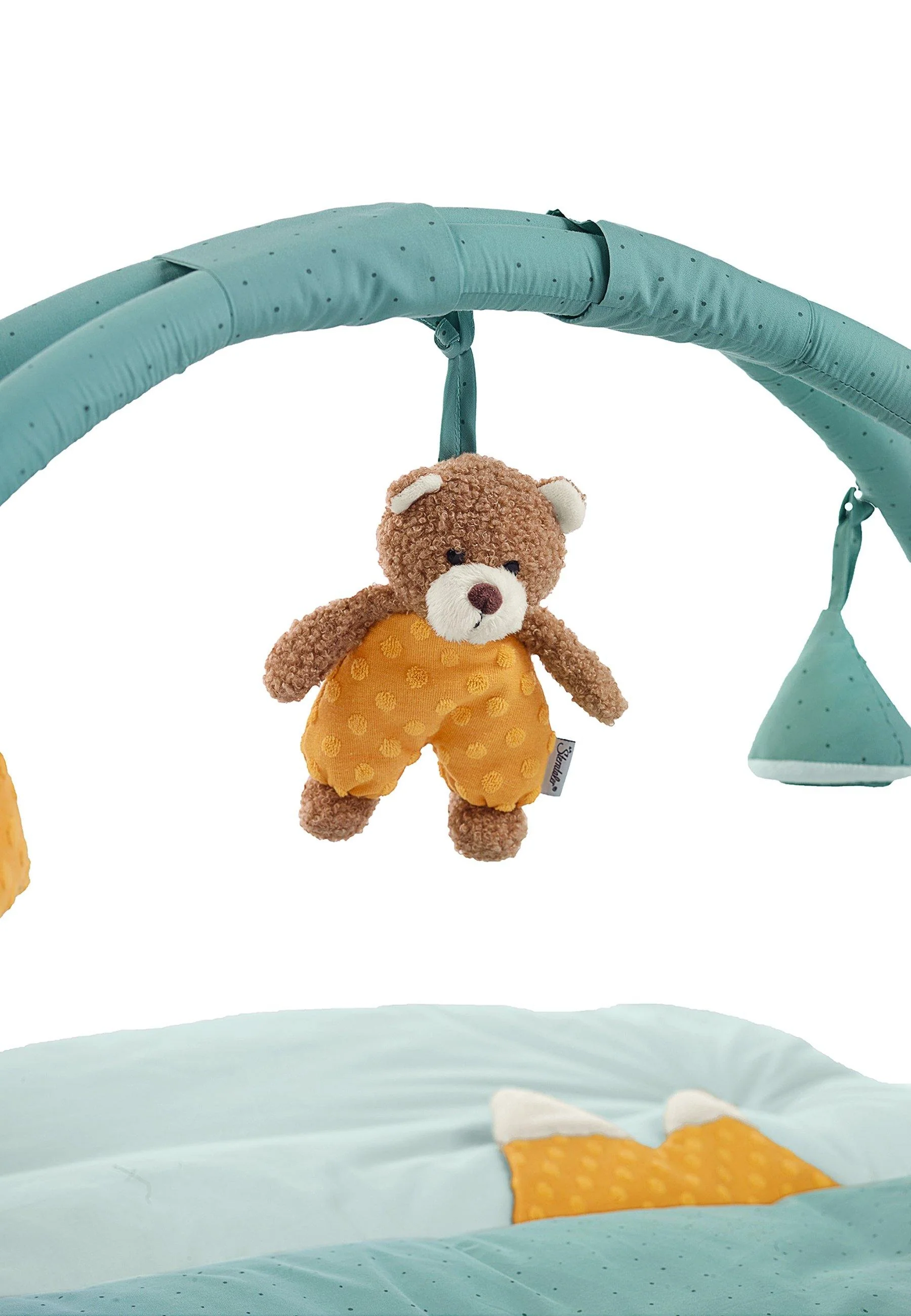 Spielbogen Bär Ben in Türkis mit Krabbeldecke