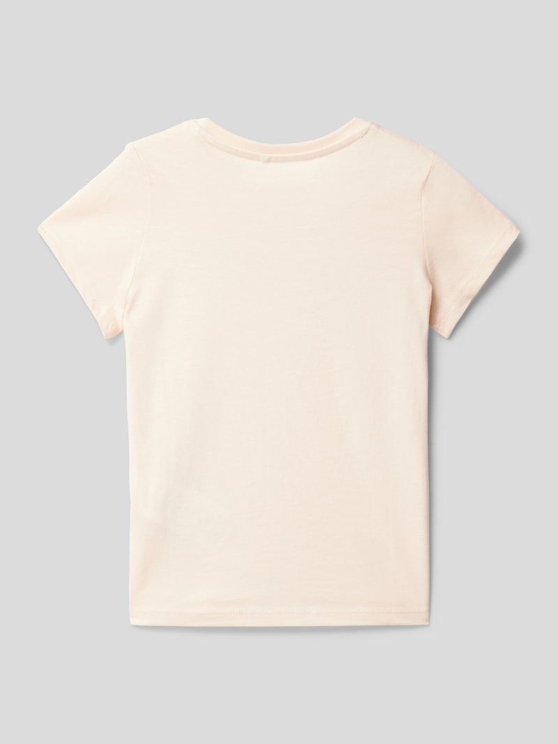 T-Shirt mit Motiv-Print Modell 'FRO' in hellrosa