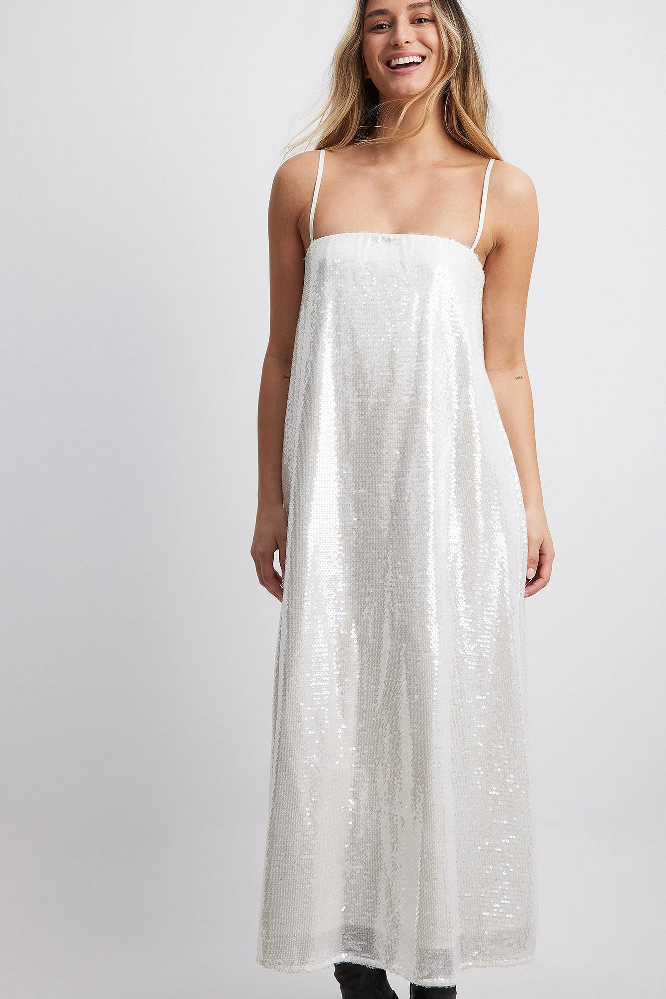 Bandeau-Kleid mit Pailletten