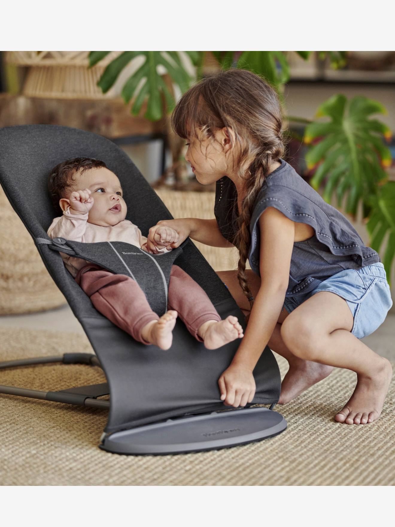 Transat Bliss jersey 3D BabyBjörn gris charbon