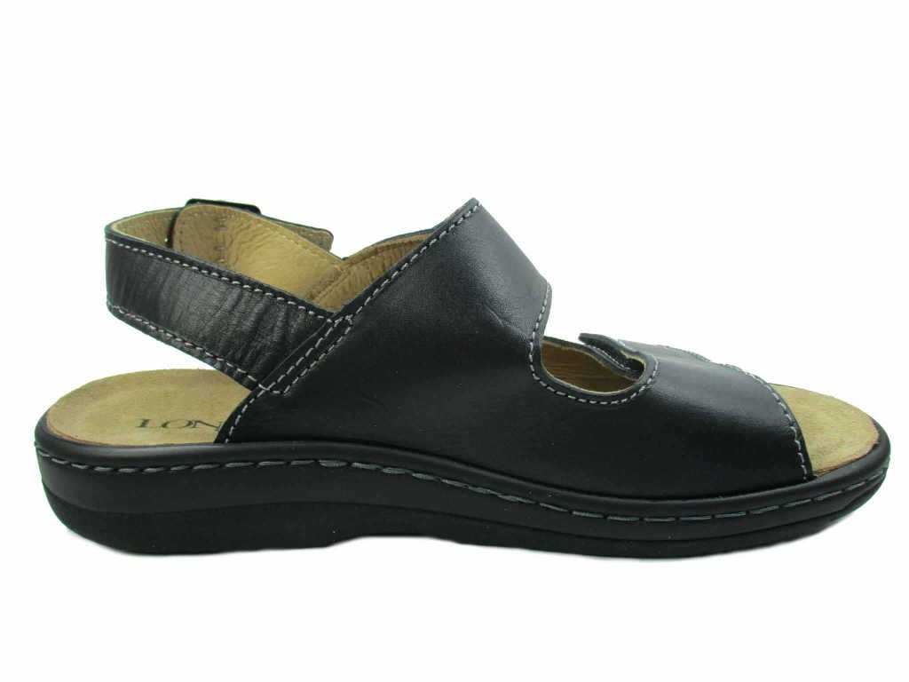 LONGO Komfort Sandalen schwarz