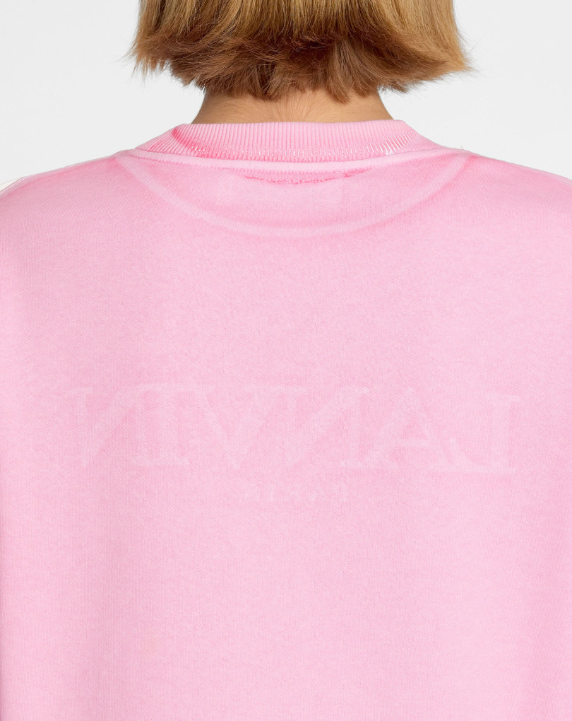 SWEAT-SHIRT BRODÉ LANVIN PARIS SURIMPRIMÉ