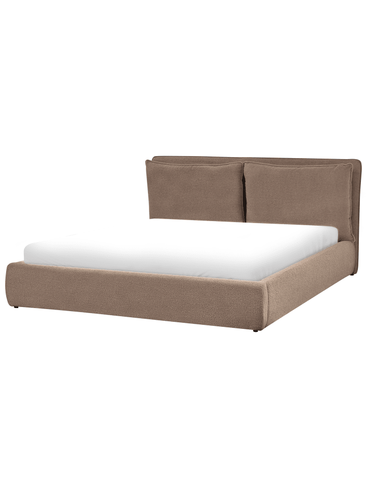 Beliani Doppelbett BAJONNA in Beige - (W) 204 x (H) 102 x (L) 235 cm günstig kaufen onesize