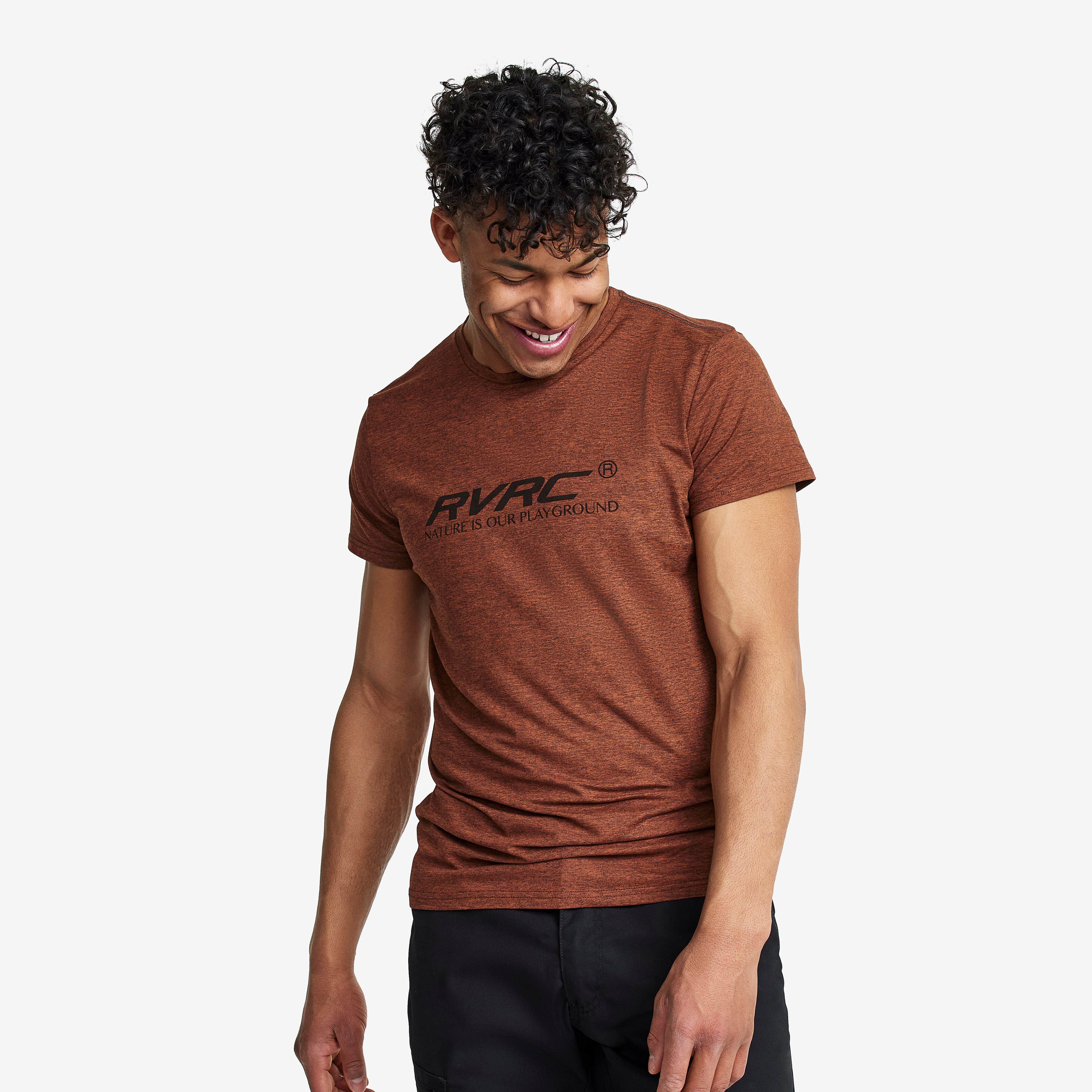 Vagabond Tee Homme Rusty Orange Melange