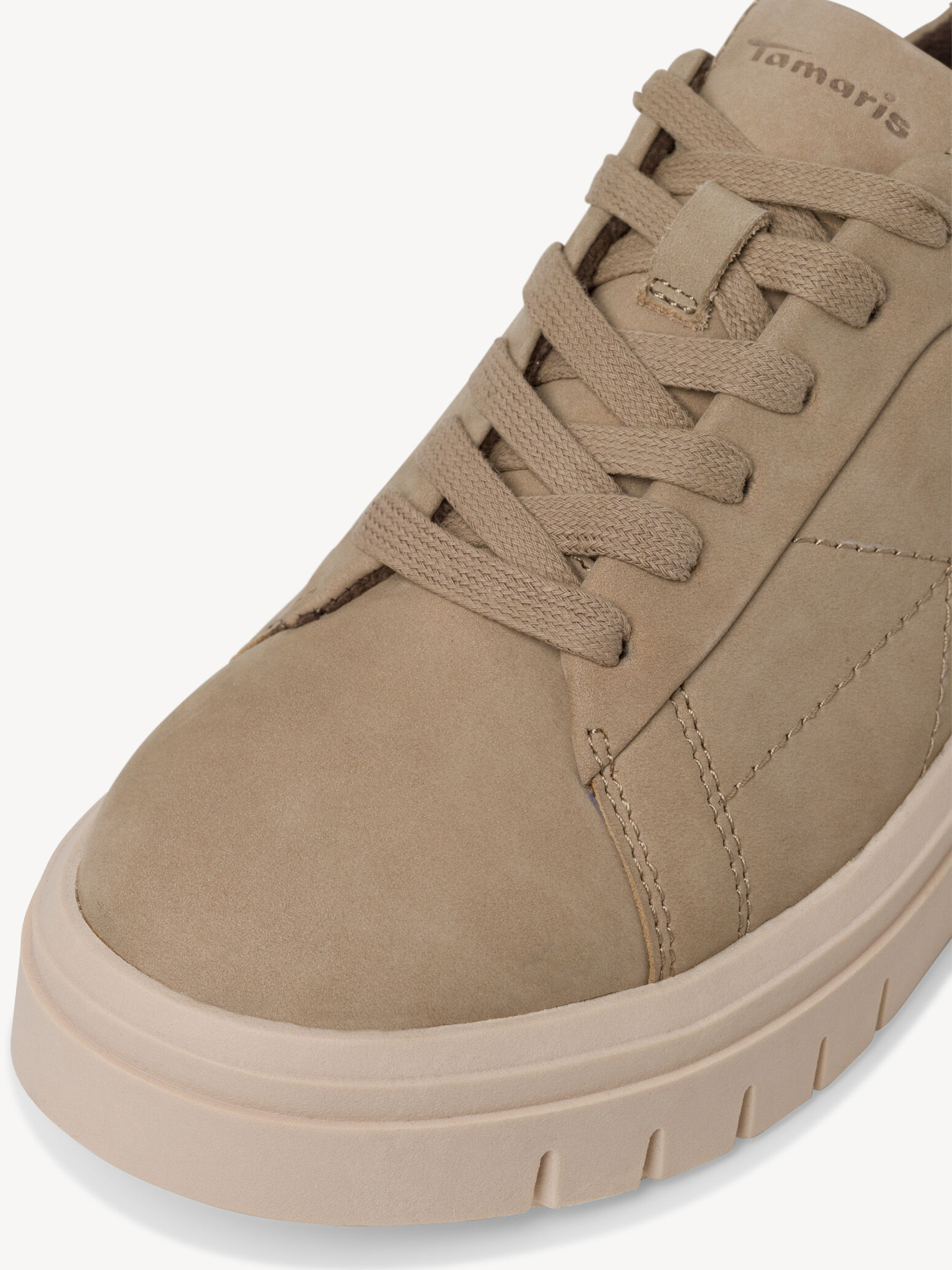 Basket en cuir - beige