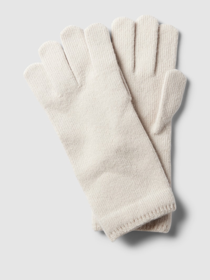 Handschuhe mit Label-Detail Modell 'Limitless' in offwhite