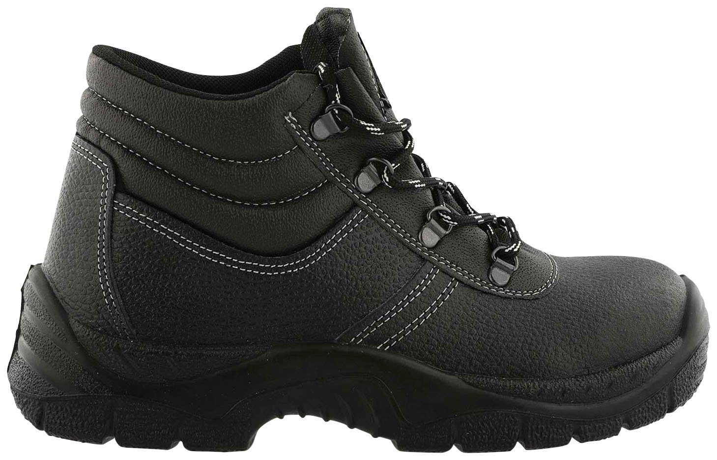 Herock Roma High Steel S3 Schuhe Sicherheitsschuh echtes Leder, durchtrittschutz, rutschhemmend, weit