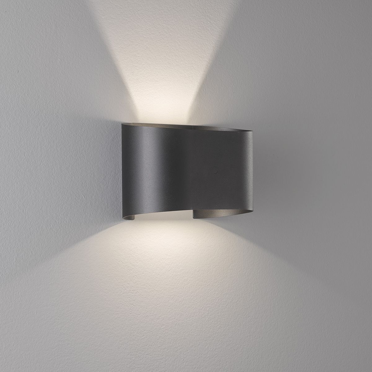 Fischer & Honsel LED Wandleuchte Wall Schwarz 12,5 cm