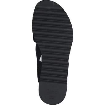 Gabor Plateau Sandale in schwarz