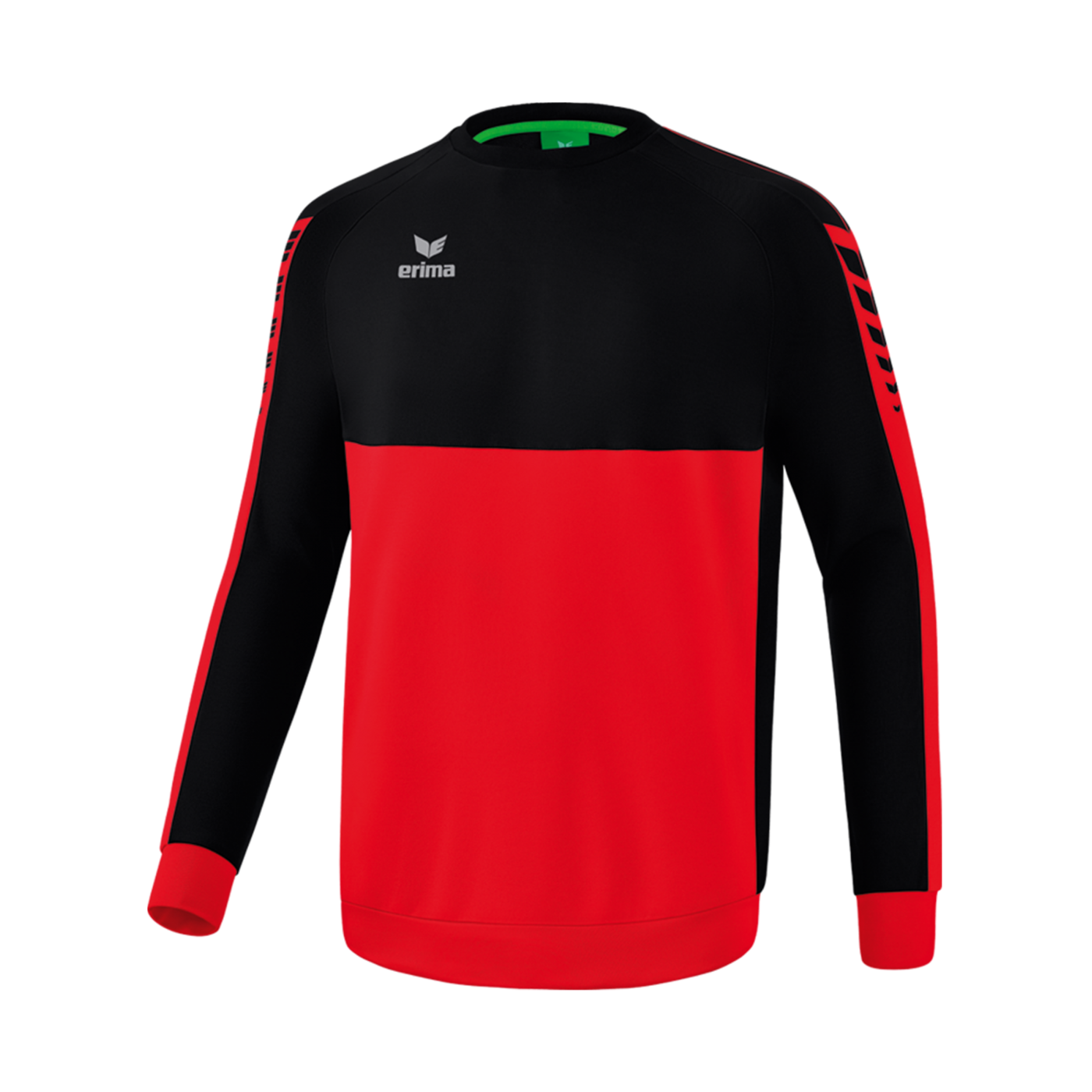 Erima Six Wings Sweatshirt Rot Schwarz