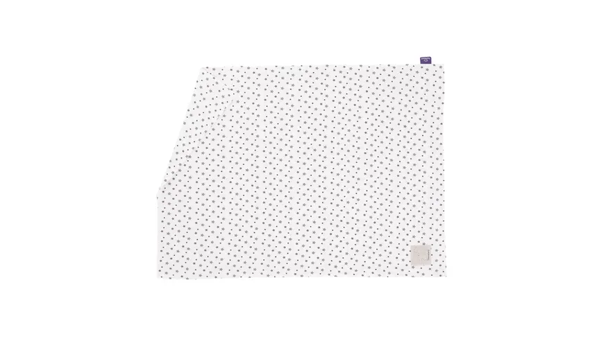 Träumeland Jersey Decke Design Sterne 75x100cm weiß