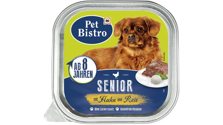 Pet Bistro Pastete Senior mit Huhn und Reis 150 g