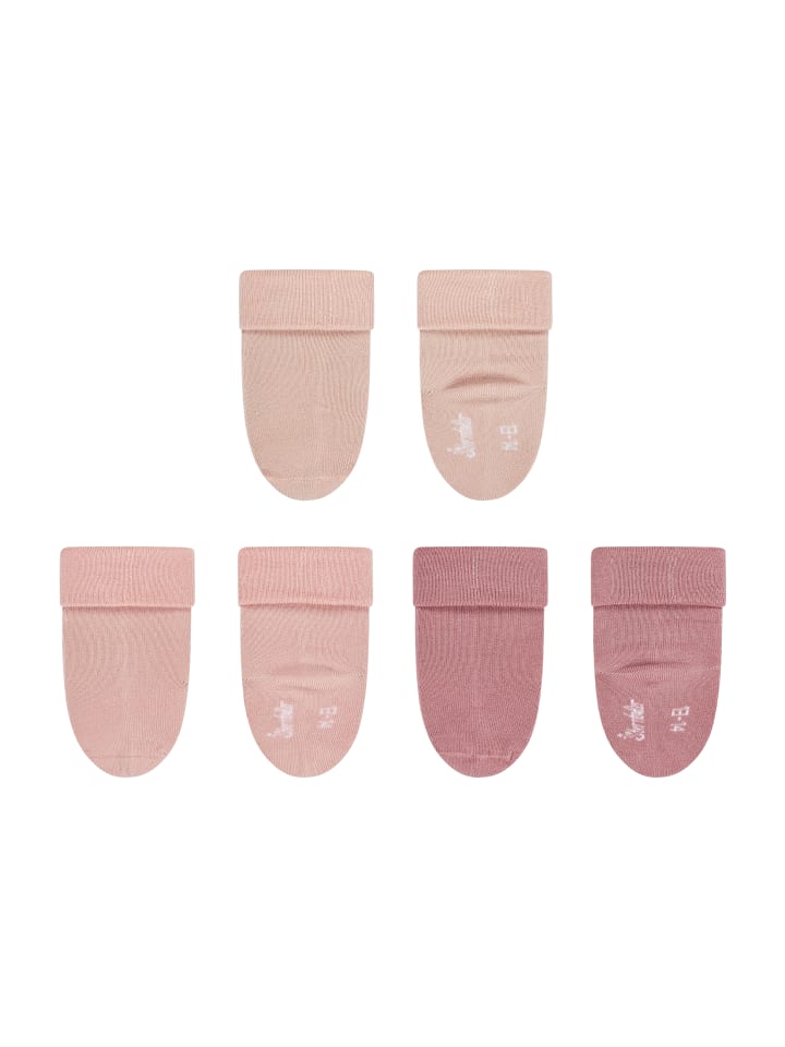 Sterntaler Baby Socken 3er-Pack uni in puder rose günstig kaufen