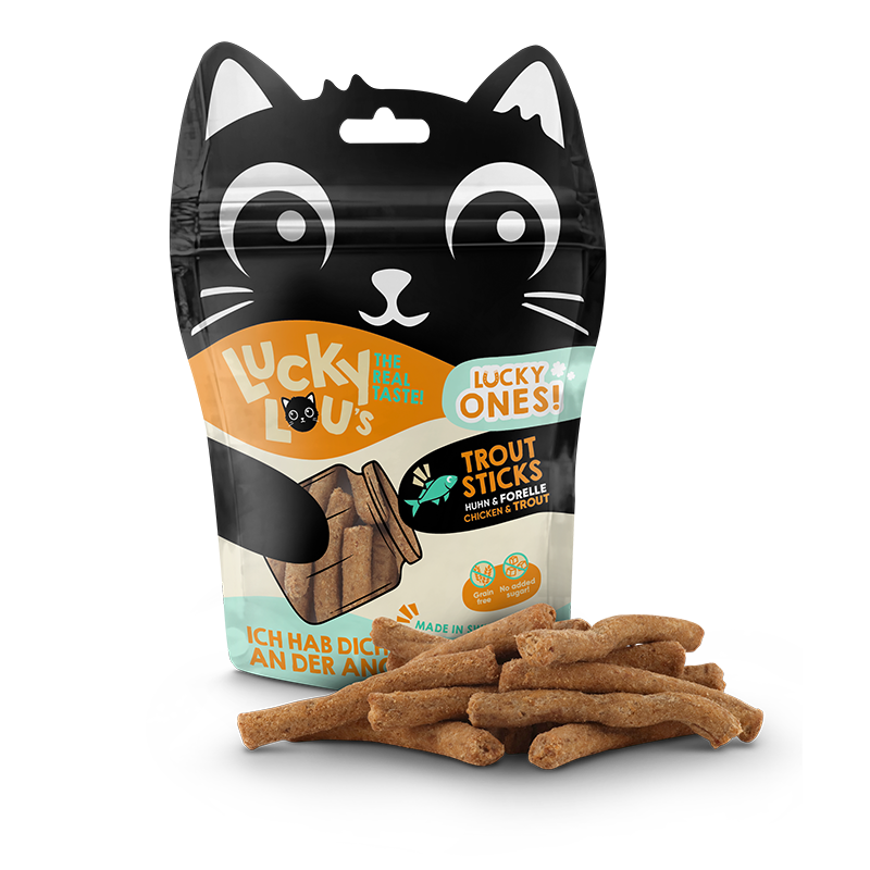 Lucky Lou Snacks Lucky Lou Lucky Ones Sticks 8x50 g Huhn & Forelle
