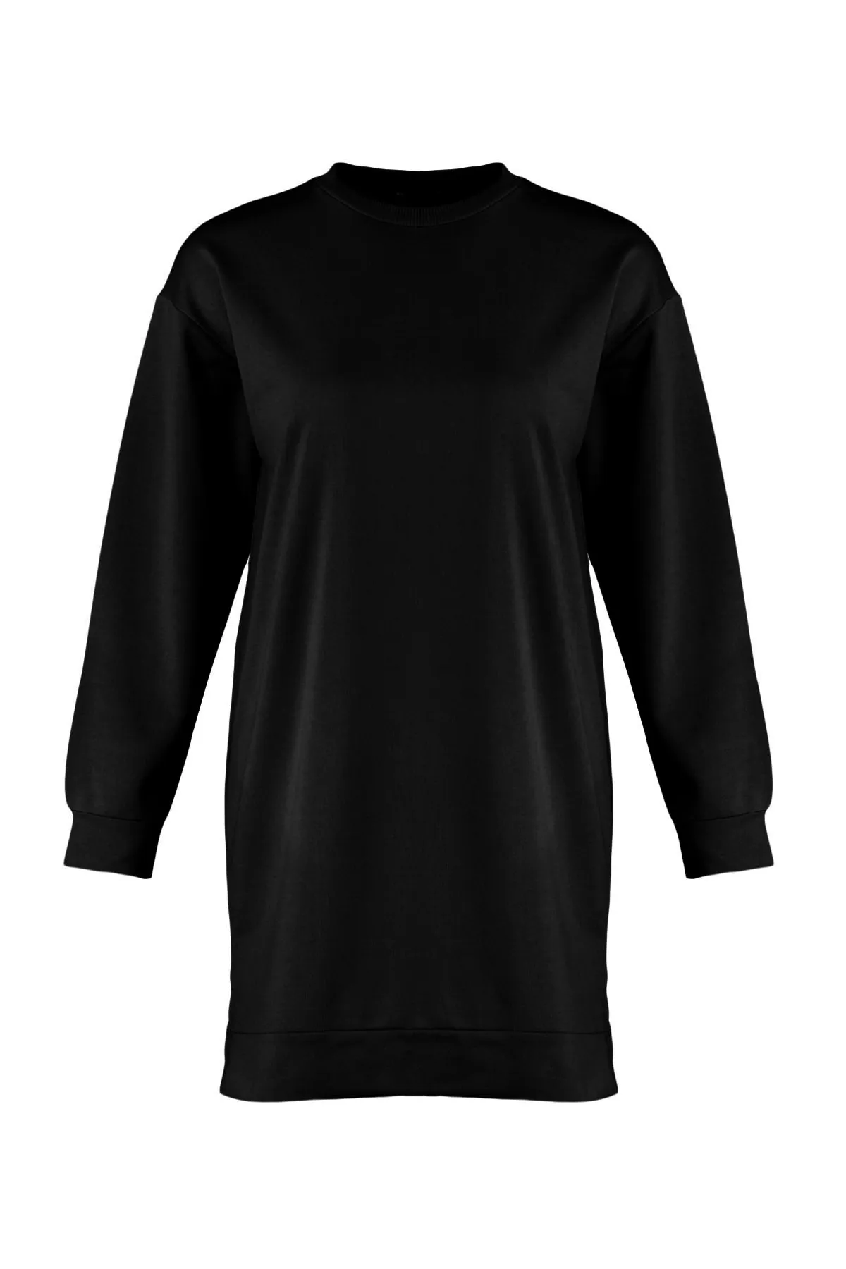 Trendyol Modest  Schwarz-Hellbraunes 2er-Pack Basic-Strick-Sweatshirt mit Rundhalsausschnitt TCTAW22TW0152