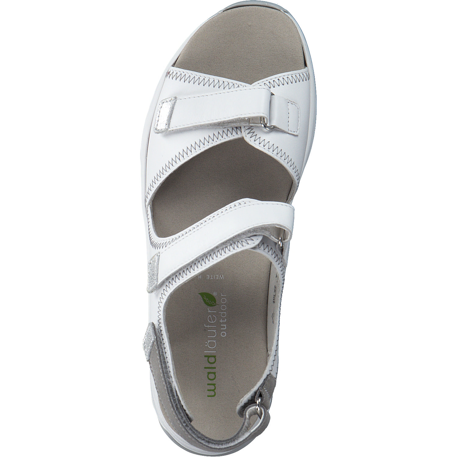 Waldläufer Flora 791002, Klassische Sandalen, Damen, Weiß