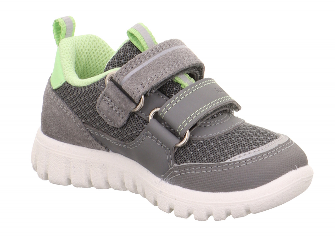 SPORT7 MINI - Hellgrau/HellgrünSneaker low mit Klettverschluss