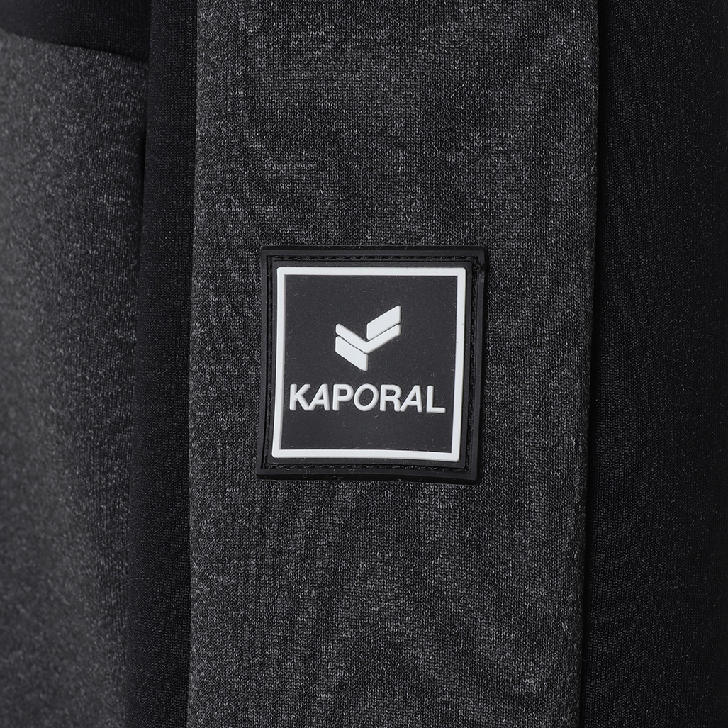 EMILE  Sweat zippé noir et gris garçon