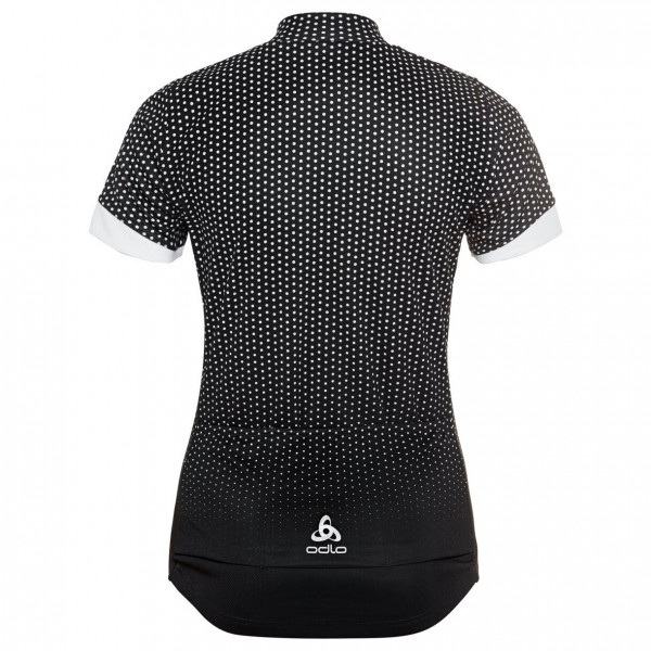 Odlo - Women's T-Shirt S/U Collar S/S FZ Essential Print - Radtrikot