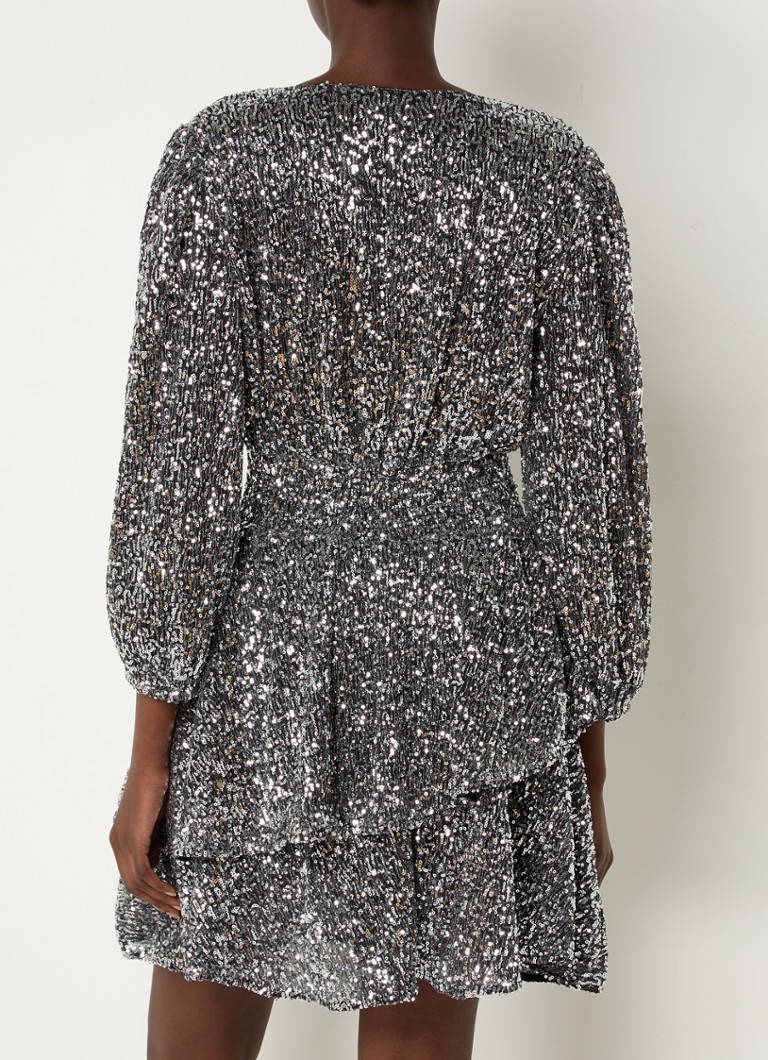 Maje mini dress with sequins and smocking