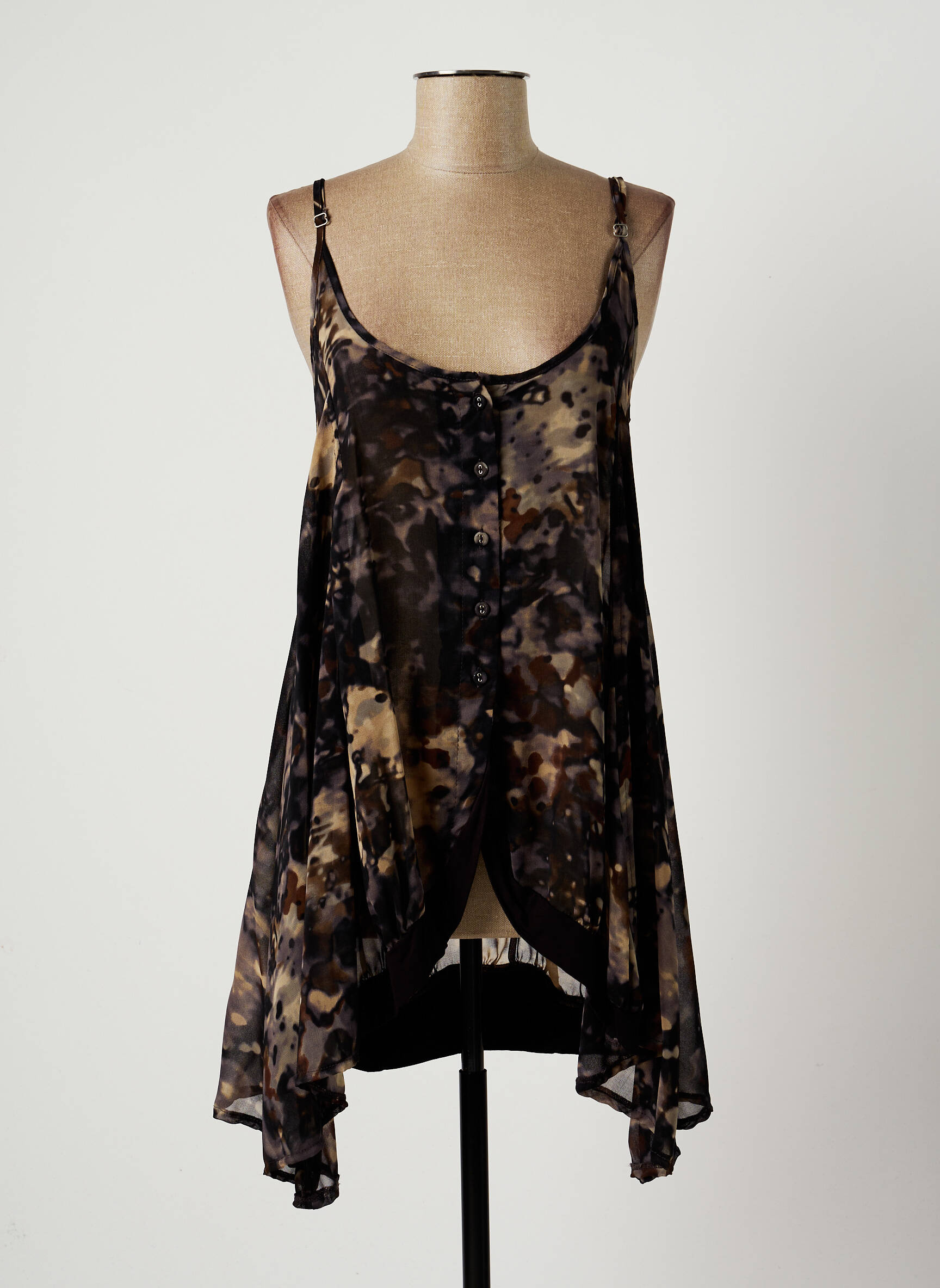 Lauren Vidal Tuniquemanchelongue Femme couleur gris