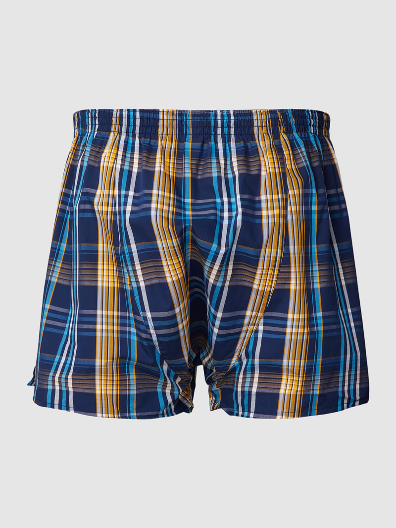 Boxershorts mit Tartan-Karo in dunkelblau