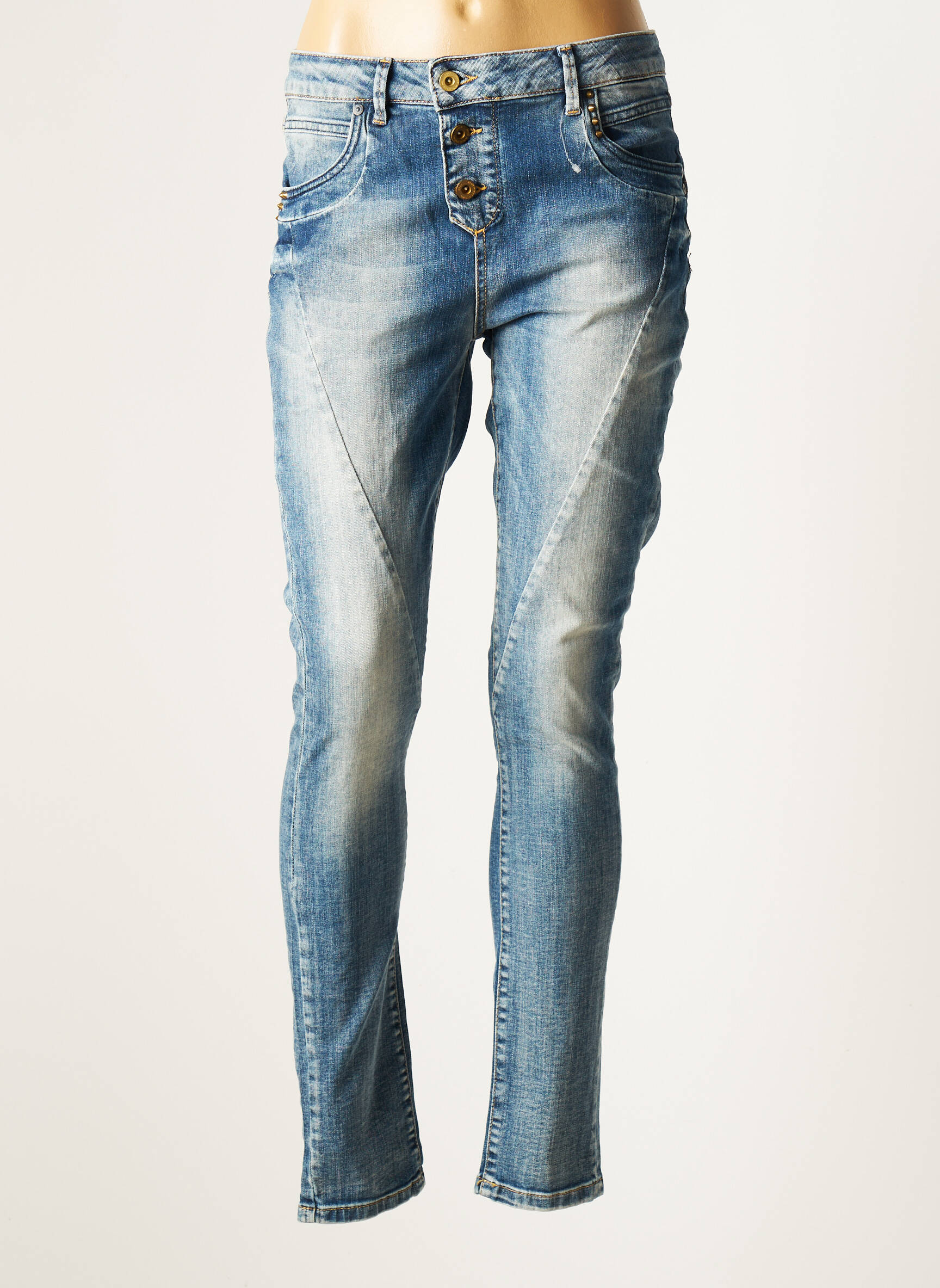Only Jeans Coupe Slim Femme couleur bleu