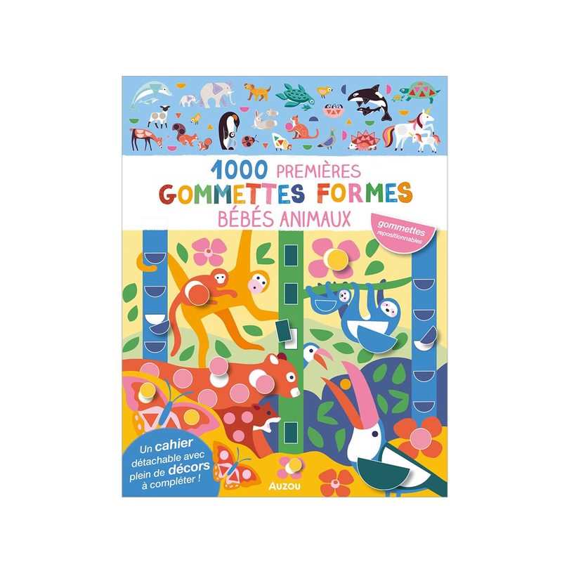 Livre 1000 gommettes, bébés animaux - Auzou