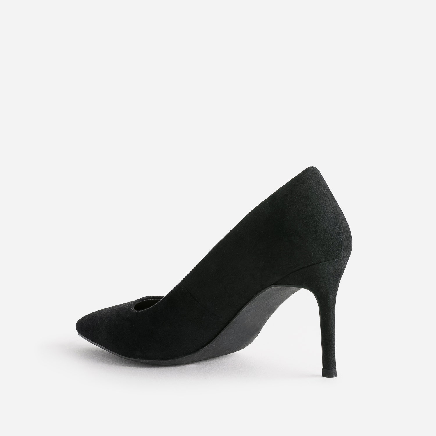 Escarpin TEXTO noir suédé éco-conçu à talon fin