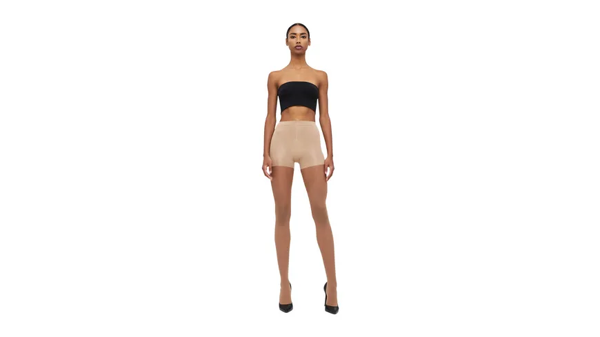 Wolford Damen Feinstrumpfhose Individual 10 DEN gobi