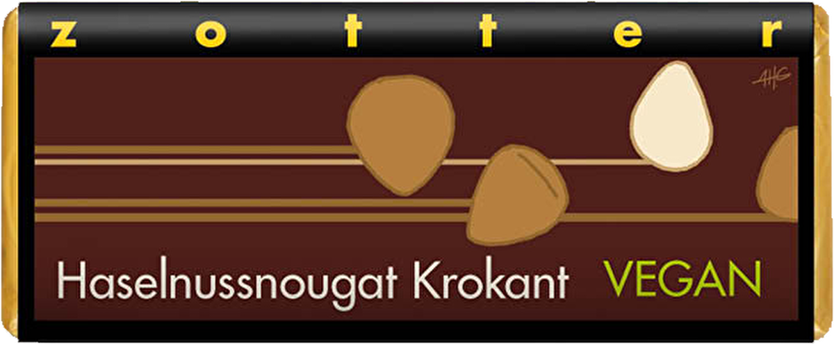 Zotter Haselnussnougat Krokant - Vegan 70g