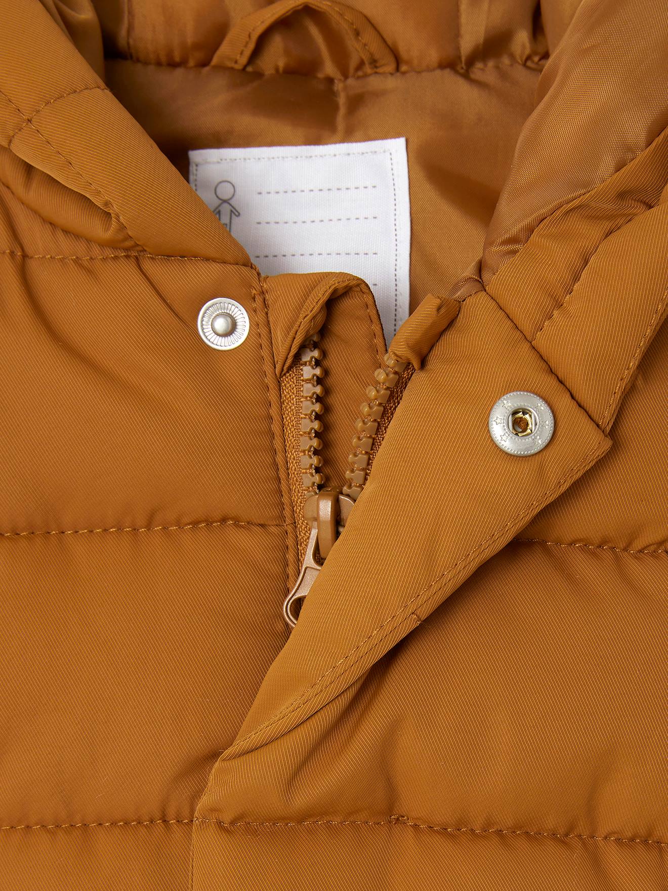 Vertbaudet Baby Steppjacke mit abnehmbaren Ärmeln, Recycling-Polyester - karamell