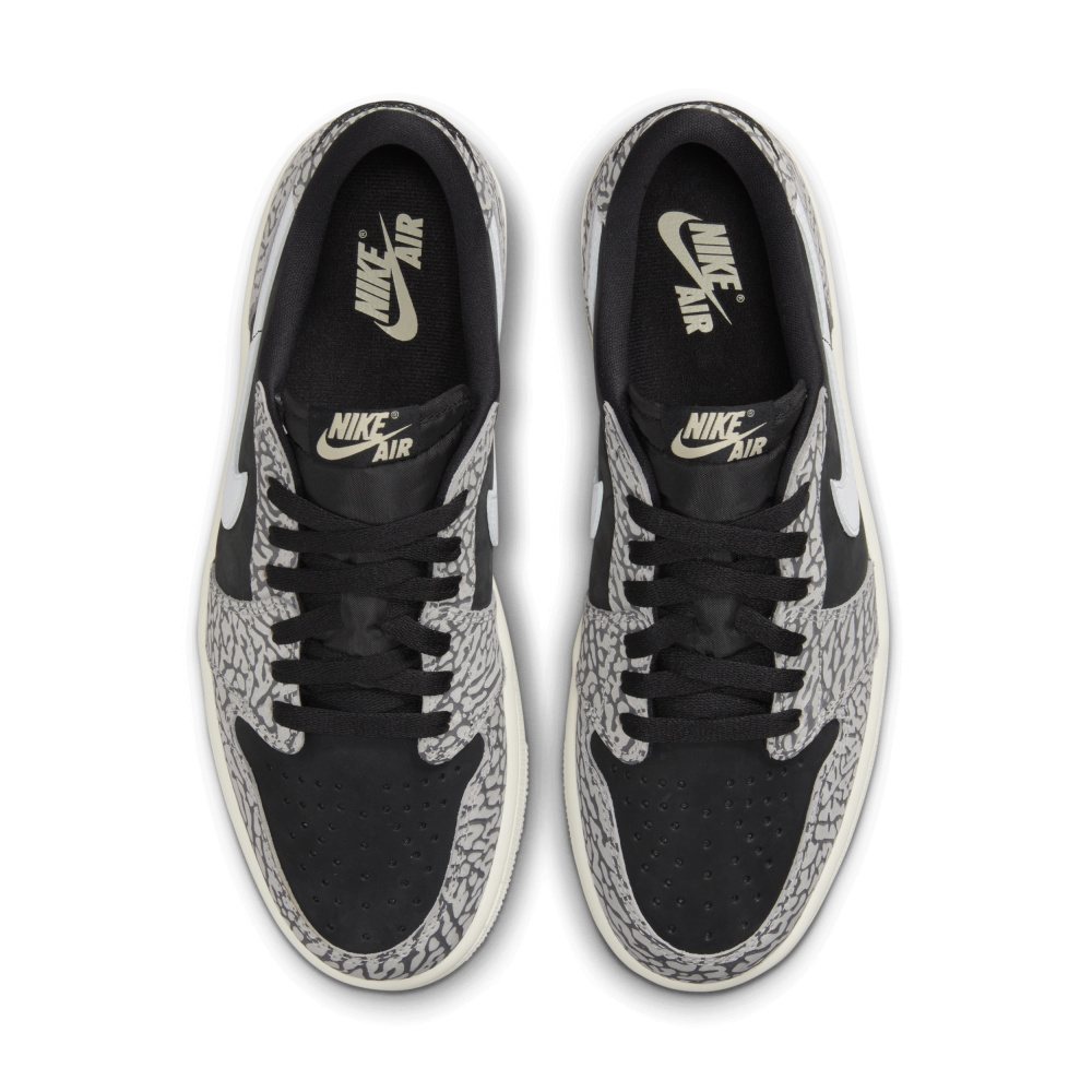 NIKE JORDAN 1 Low Retro OG Cement CZ0790-001 / schwarz