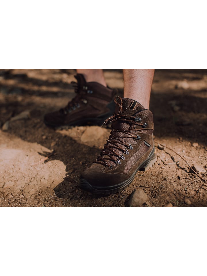 GUGGEN MOUNTAIN Wanderstiefel Uni in Braun günstig kaufen