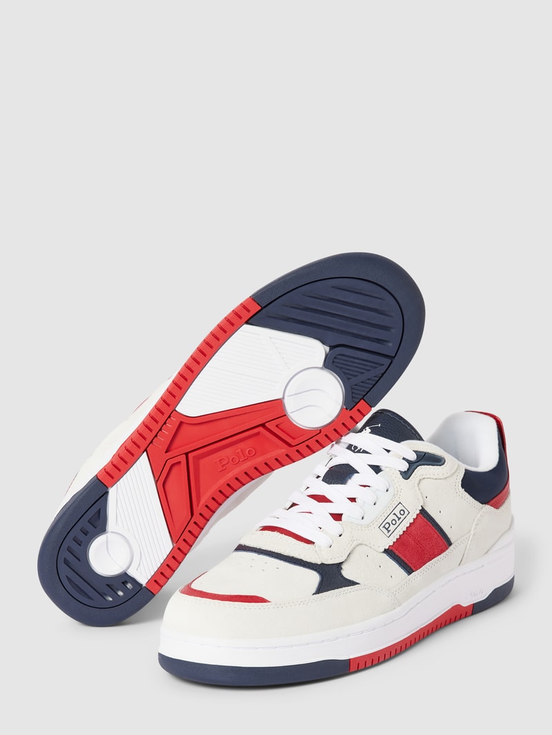 Sneaker mit Label-Details Modell 'MASTERS' in offwhite